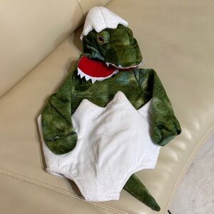 Pottery Barn Kids Green and White Dino Egg Costume